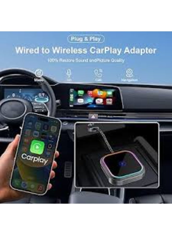 Mini 2 in 1 Wireless CarPlay and Android Auto Adapter, Easy Setup Plug and Play, Fast Seamless Use Supports 1000+ Car's with Built-in Wired Car Play/Android Auto, Compact Sleek Design Car Adapter - Image 2