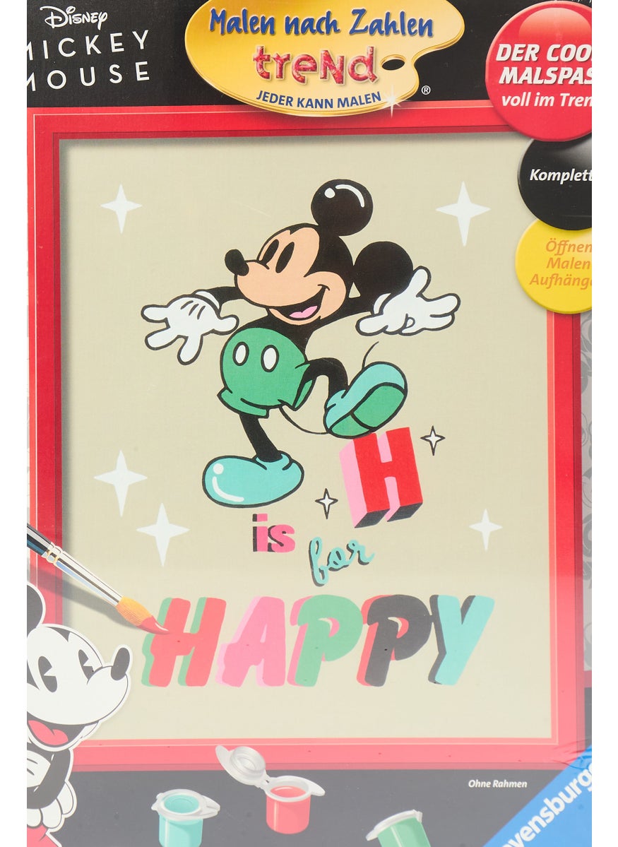 Paint By Numbers Mickey Mouse H is for Happy 20011, Black Combo