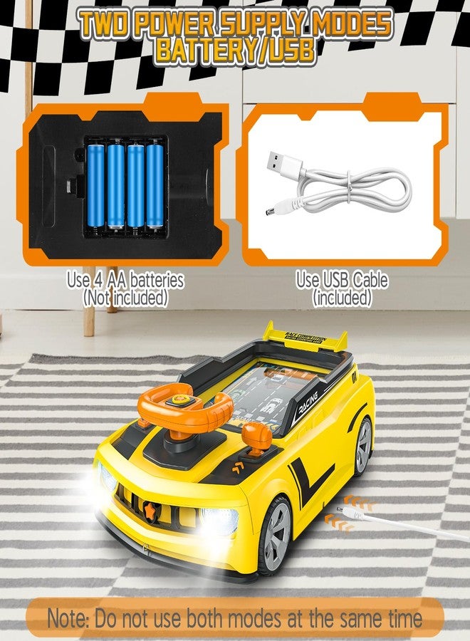 deAO لعبة عجلة قيادة سيارة مغامرة سباق deAO مع موسيقى وضوء، لعبة سباق قيادة محاكاة للأطفال، هدية تعليمية لعيد الميلاد للصبيان والبنات في سن 3 4 5 6 7 8 - Image 5