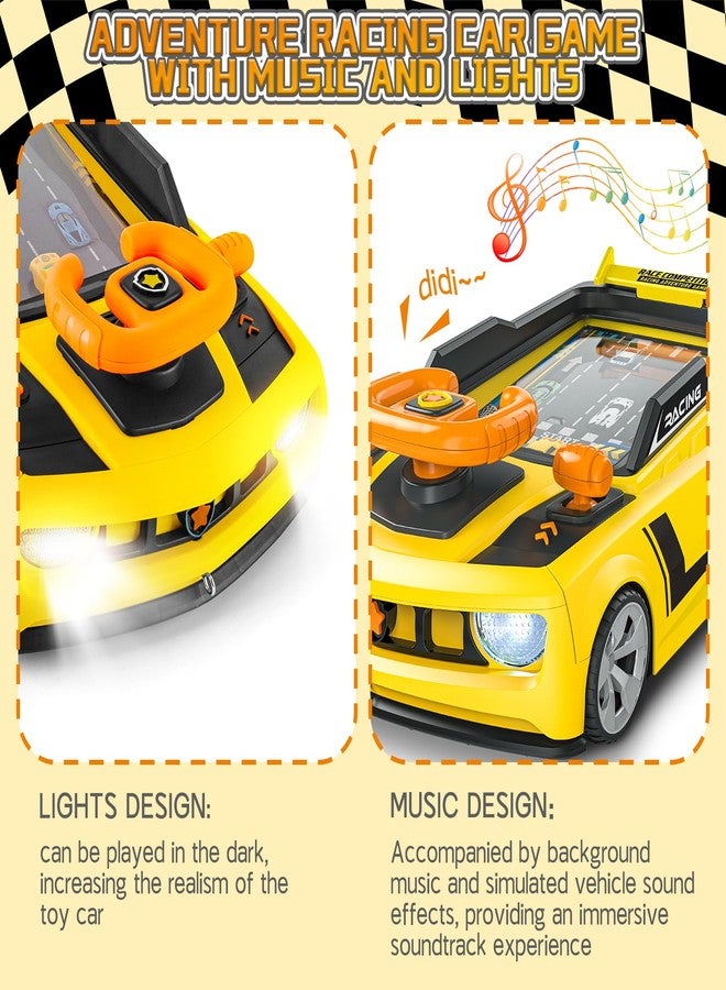 deAO لعبة عجلة قيادة سيارة مغامرة سباق deAO مع موسيقى وضوء، لعبة سباق قيادة محاكاة للأطفال، هدية تعليمية لعيد الميلاد للصبيان والبنات في سن 3 4 5 6 7 8 - Image 4