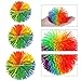 WYOMER 12 Pack Monkey Stringy Sensory Fidget Balls LatexFree Silicone Stress Relief Toys in 3 Sizes with Rainbow Pom - Image 4