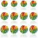 WYOMER 12 Pack Monkey Stringy Sensory Fidget Balls LatexFree Silicone Stress Relief Toys in 3 Sizes with Rainbow Pom - Image 2