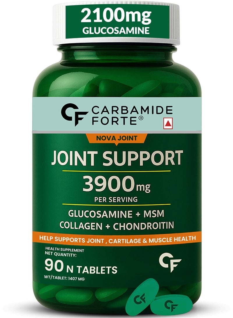 CARBAMIDE FORTE Glucosamine 2100 Mg Methyl Sulfonyl Methane 1050 Mg And Chondroitin 300 Mg Tablets 90 Tablets - Image 1