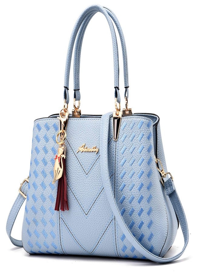ALARION Womens Purses and Handbags Shoulder Bag Ladies Designer Satchel Messenger Tote Bag, 1-light Blue, Medium - Image 1