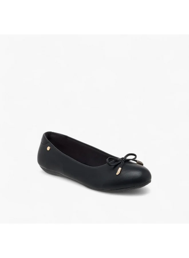 سيليست Women's Bow Detail Slip-On Ballerina Shoes