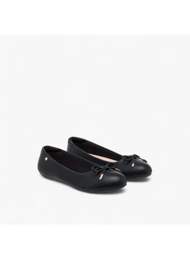 سيليست Women's Bow Detail Slip-On Ballerina Shoes