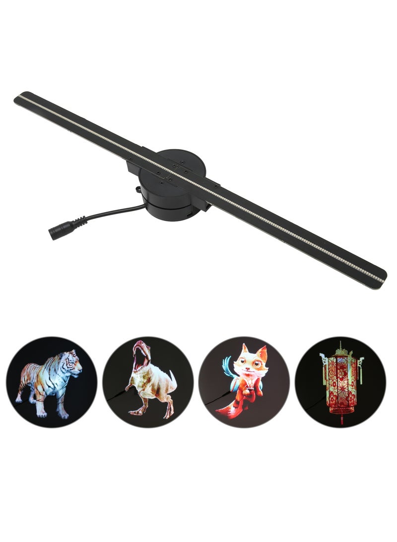 3D Hologram Fan 16.5in 2000x224 WiFi 3D Projector with 224 LED Light Beads for Business Store Advertising 100‑240V EU Plug