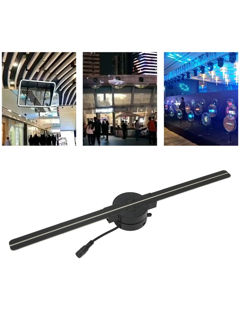 3D Hologram Fan 16.5in 2000x224 WiFi 3D Projector with 224 LED Light Beads for Business Store Advertising 100‑240V EU Plug