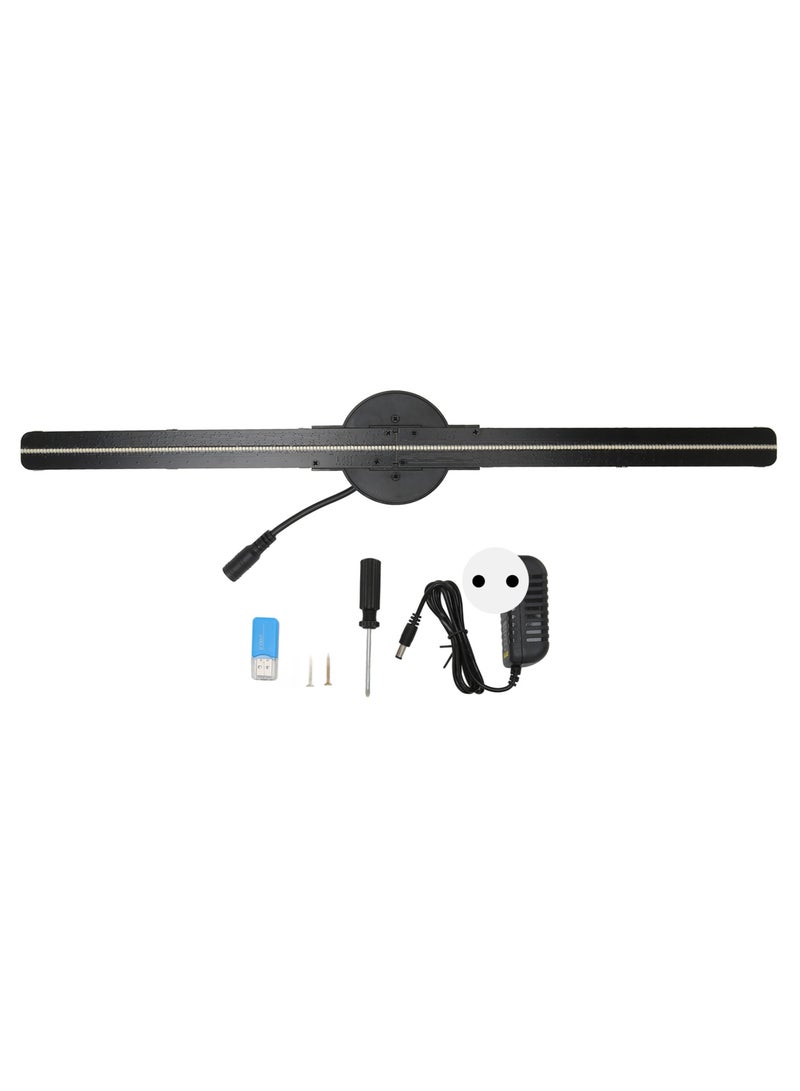 3D Hologram Fan 16.5in 2000x224 WiFi 3D Projector with 224 LED Light Beads for Business Store Advertising 100‑240V EU Plug