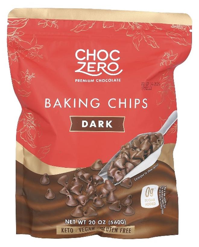 CHOCZERO شوكزيرو، رقائق الخبز، داكن، 20 أونصة (560 جرام) - Image 1