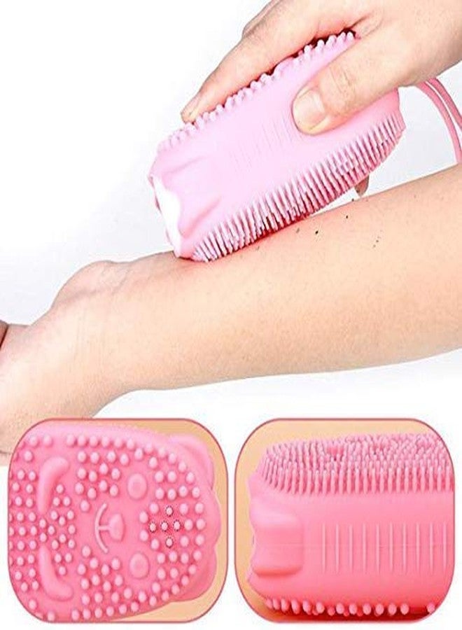 ANG� Silicone Soft Body Cleaning Bath Brush, Bath Bubble Brush (Multi Color) (1 Pcs. Bubble Brush) (Pack of 1) - Image 2