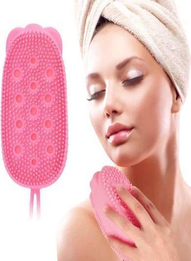 ANG� Silicone Soft Body Cleaning Bath Brush, Bath Bubble Brush (Multi Color) (1 Pcs. Bubble Brush) (Pack of 1) - Image 1
