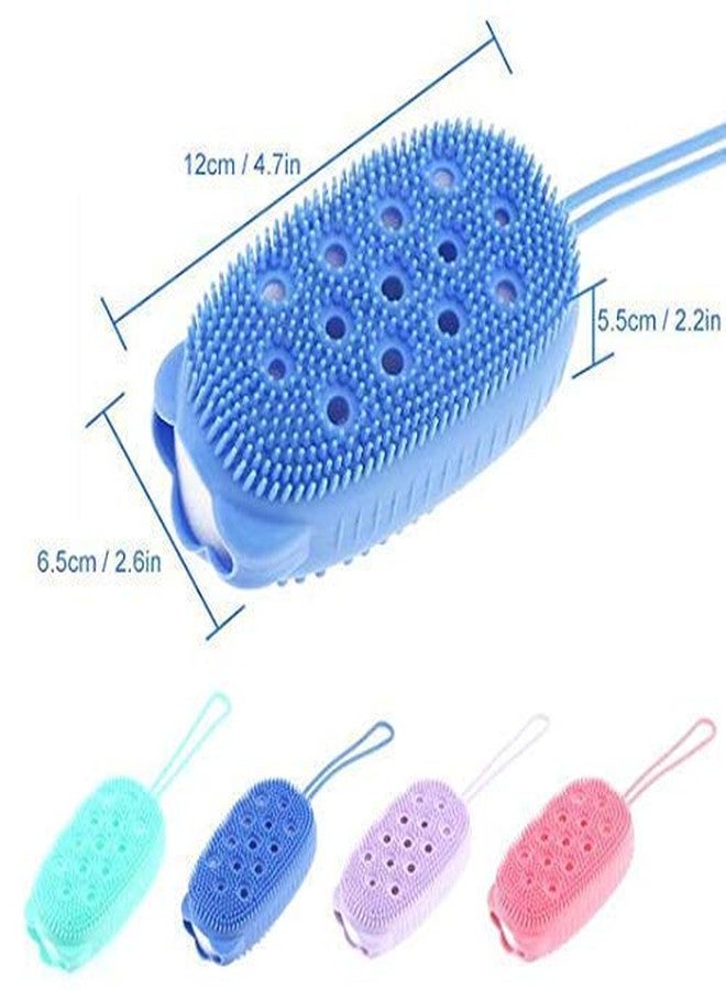 ANG� Silicone Soft Body Cleaning Bath Brush, Bath Bubble Brush (Multi Color) (1 Pcs. Bubble Brush) (Pack of 1) - Image 3