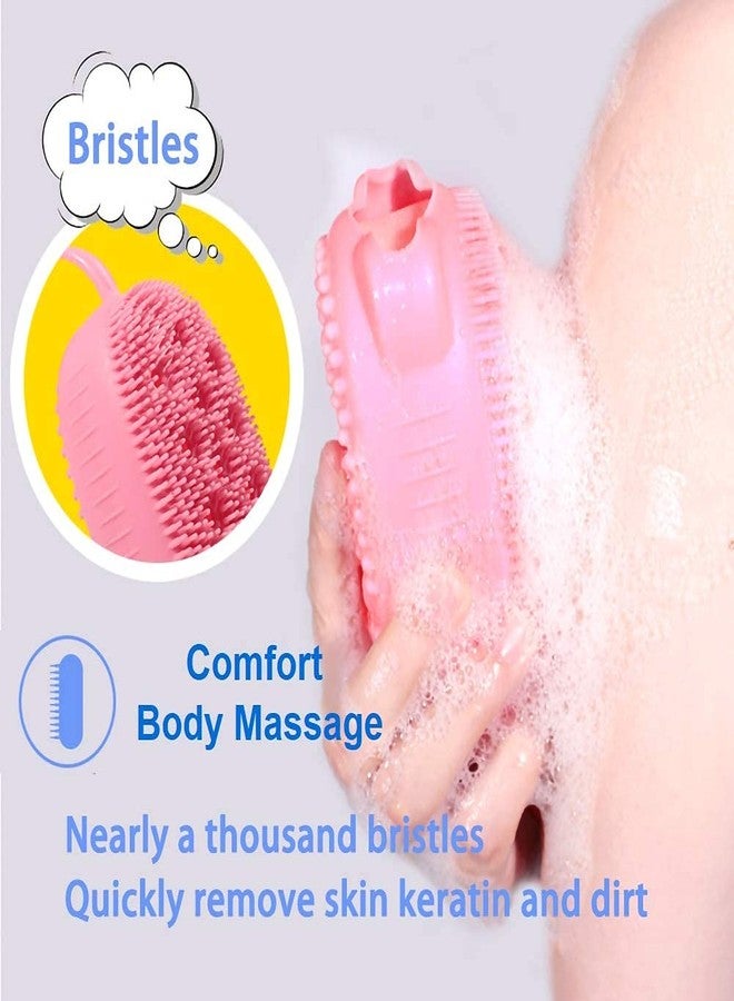 ANG� Silicone Soft Body Cleaning Bath Brush, Bath Bubble Brush (Multi Color) (1 Pcs. Bubble Brush) (Pack of 1) - Image 5