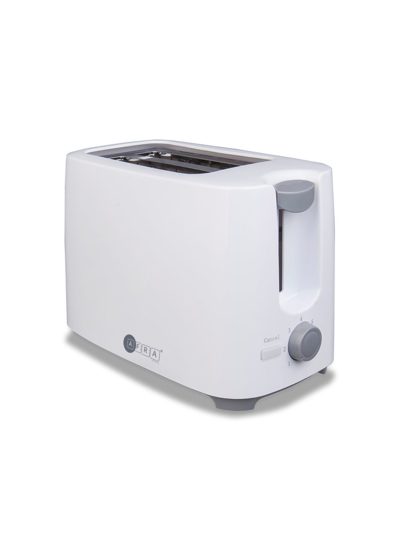 AFRA Electric Breakfast Toaster | 700W | 2 Slots | Removable Crumb Tray | White Finish | Durable Plastic Body | G-Mark, ESMA, RoHS, CB Certified | 2-Year Warranty 2 Slices 700 W AF-100240TOWH White - Image 4