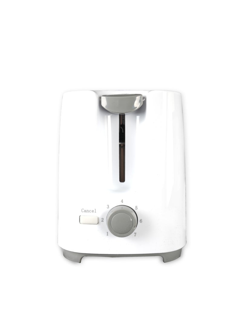 AFRA Electric Breakfast Toaster | 700W | 2 Slots | Removable Crumb Tray | White Finish | Durable Plastic Body | G-Mark, ESMA, RoHS, CB Certified | 2-Year Warranty 2 Slices 700 W AF-100240TOWH White - Image 3