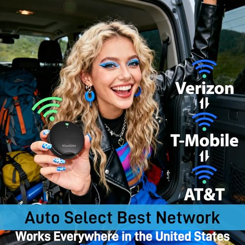 KiwiSIM UFO Mobile Hotspot with Data 10GB-30Days, Portable Pocket WiFi 6 & 4G LTE Hotspot l MiFi, Support AT&T, T-Mobile, Verizon, 10 Devices, USA Coverage, No SIM Card Required, No Contract, Black - Image 5