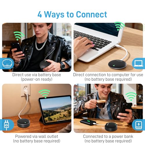 KiwiSIM UFO Mobile Hotspot with Data 10GB-30Days, Portable Pocket WiFi 6 & 4G LTE Hotspot l MiFi, Support AT&T, T-Mobile, Verizon, 10 Devices, USA Coverage, No SIM Card Required, No Contract, Black - Image 3