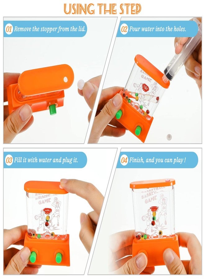 Zhanmai 16Pcs Handheld Water Games Mini Arcade Fish Ring Toss Basketball, Water Ring Toss Handheld Toys for Kids Adults, Retro Games for Beach Toy Party - Image 5