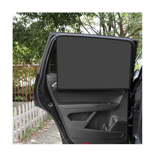 Augeny 2PCS Car Side Window Sun Shades, Front and Rear Windshield Curtains with Magnetic, Back Seat Baby Window Shades with Magnetic Protection, Universal Car Accessories (Back) - Image 1