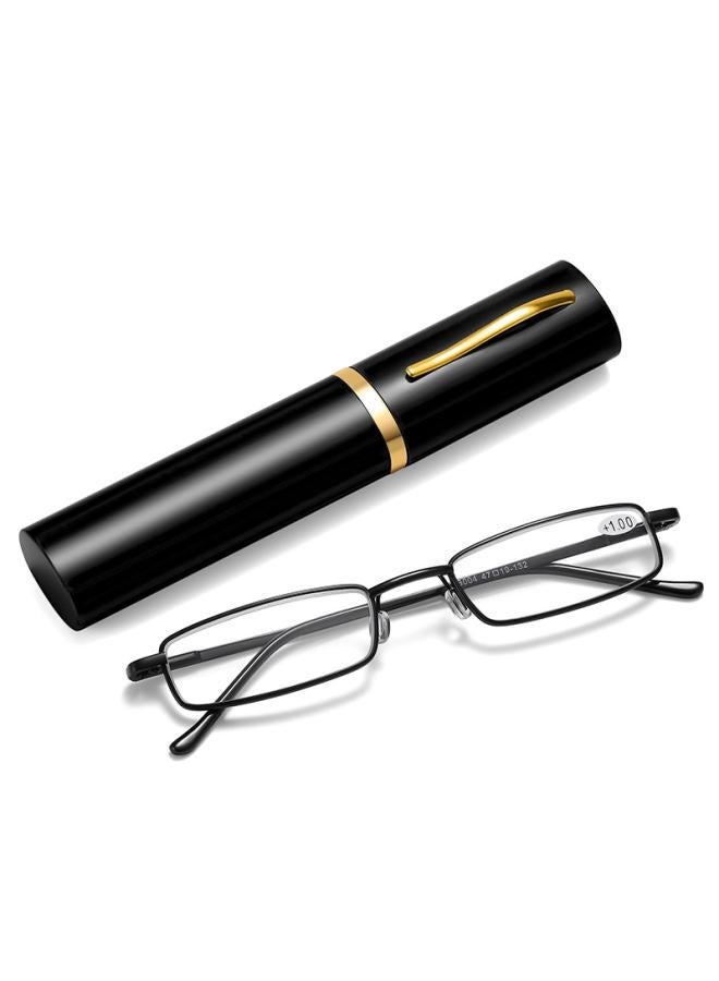Generic New Style Pen Holder Anti-blue Light Reading Glasses Men's Portable Ultra-light Fashion High-definition Old Man Women Look Young