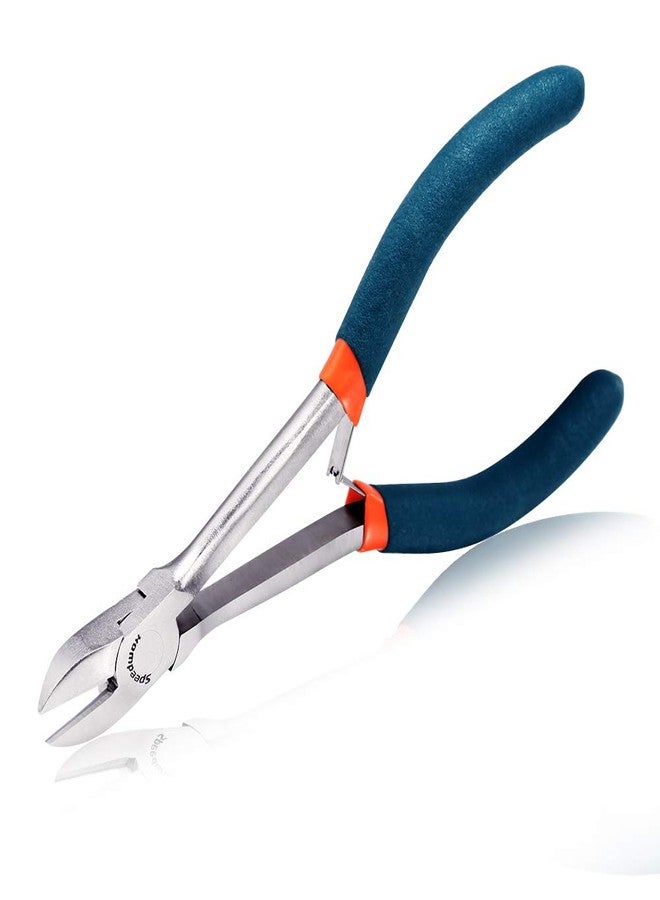 SPEEDWOX Side cutter Long Reach Diagonal Pliers 6 Inch Mini Fine Wire Cutting Plier Nippers High Leverage Reduce Efforts Precision Micro Wire Cutters for Hard to Reach Narrow Spaces - Image 1