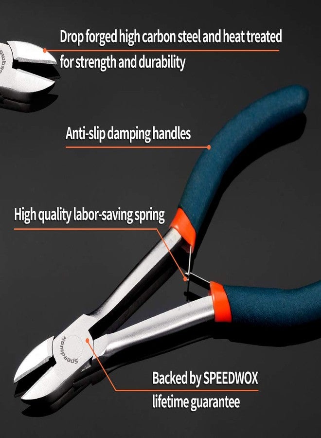 SPEEDWOX Side cutter Long Reach Diagonal Pliers 6 Inch Mini Fine Wire Cutting Plier Nippers High Leverage Reduce Efforts Precision Micro Wire Cutters for Hard to Reach Narrow Spaces - Image 2