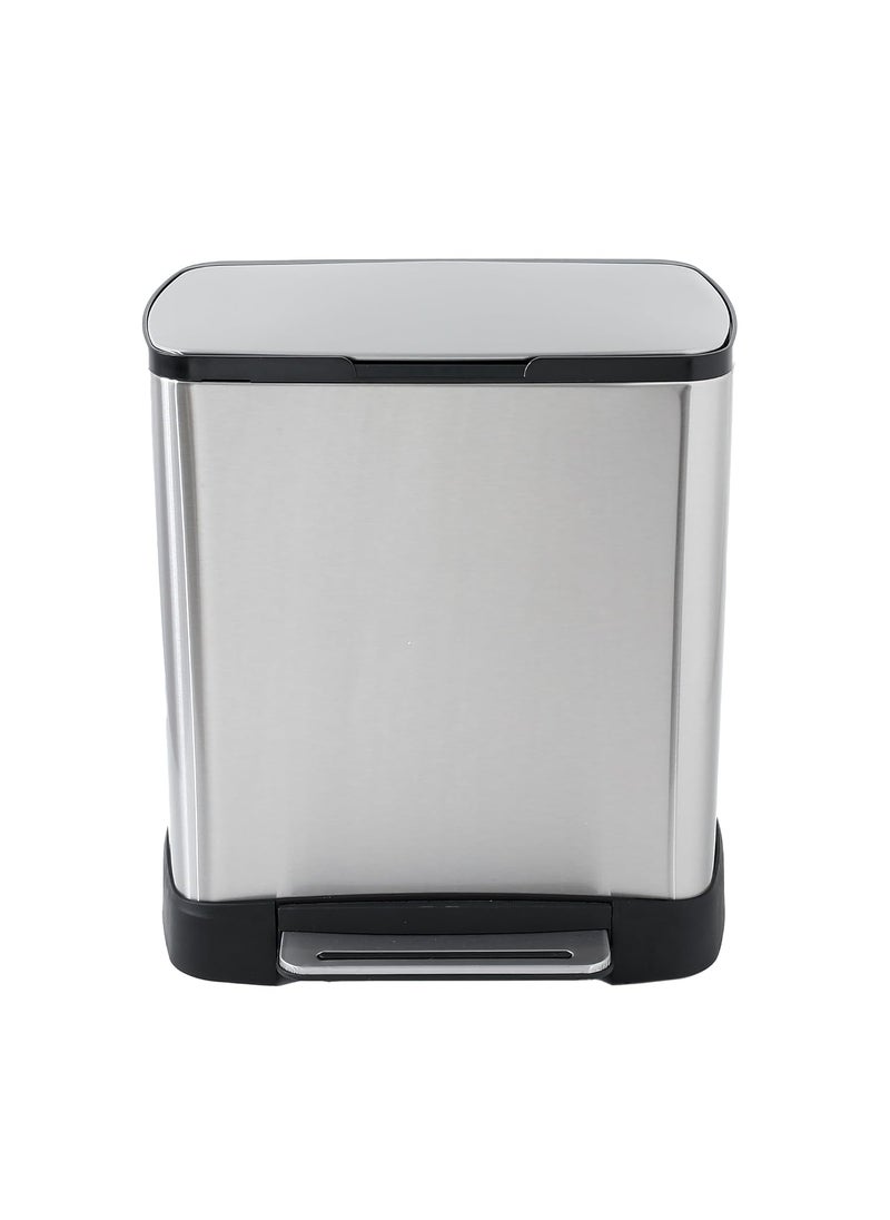 Kuber Industries Kuber Industries 20L Stainless Steel StepOn Pedal Dustbin with Inner Bucket Soft Close Trash Can Garbage Waste Bin with Lid for Home Kitchen Office Bathroom Washroom  - Image 2