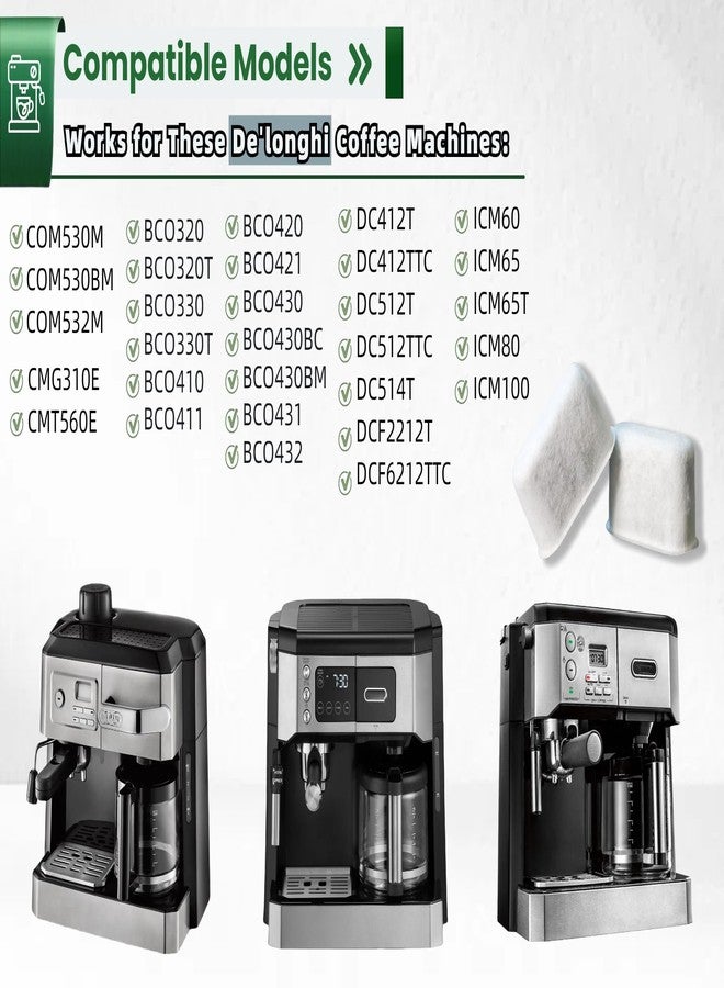 Wangenbro 12 Pack Activated Charcoal Water Filter for Delonghi Espresso Machine COM530M, COM532M, BCO430 and More | Compatible with Delonghi Filter Replacement Accessories 7313285779 - Image 2