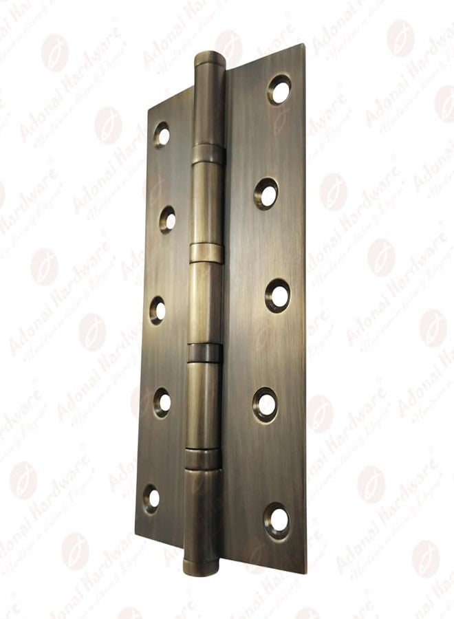Adonai Hardware Brass Ball Bearing Hinge (6" x 3" x 3mm x 2 Pack, Antique Brass) - Image 3