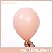 PartyWoo Baby Pink Balloons 140pcs Different Sizes of 18 12 10 5 Inch Pastel Light Pale Pink Peach Balloon Arch Kit Garland for Wedding Baby Shower Engagement Girl Birthday Party Decorations PinkQ21 - Image 4