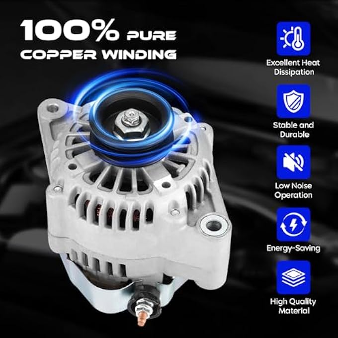 SEHNSUCHT Alternator Replacement New for Toyota 4Runner 1999-2002 3.4L, for Toyota Tacoma 2000-2004 3.4L, for Toyota Tundra 2000-2002 3.4L, High Output Alternator Replace for 101211-9590 13794 - Image 5