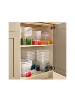 dunya Dunya Lock & Fresh Plastic Food Storage Rectangular Set With Airtight Sealed Cover-BPA Free- (3pieces)-(1800-3000-5000 ml)-Turkey Made-Green Color  - Image 5