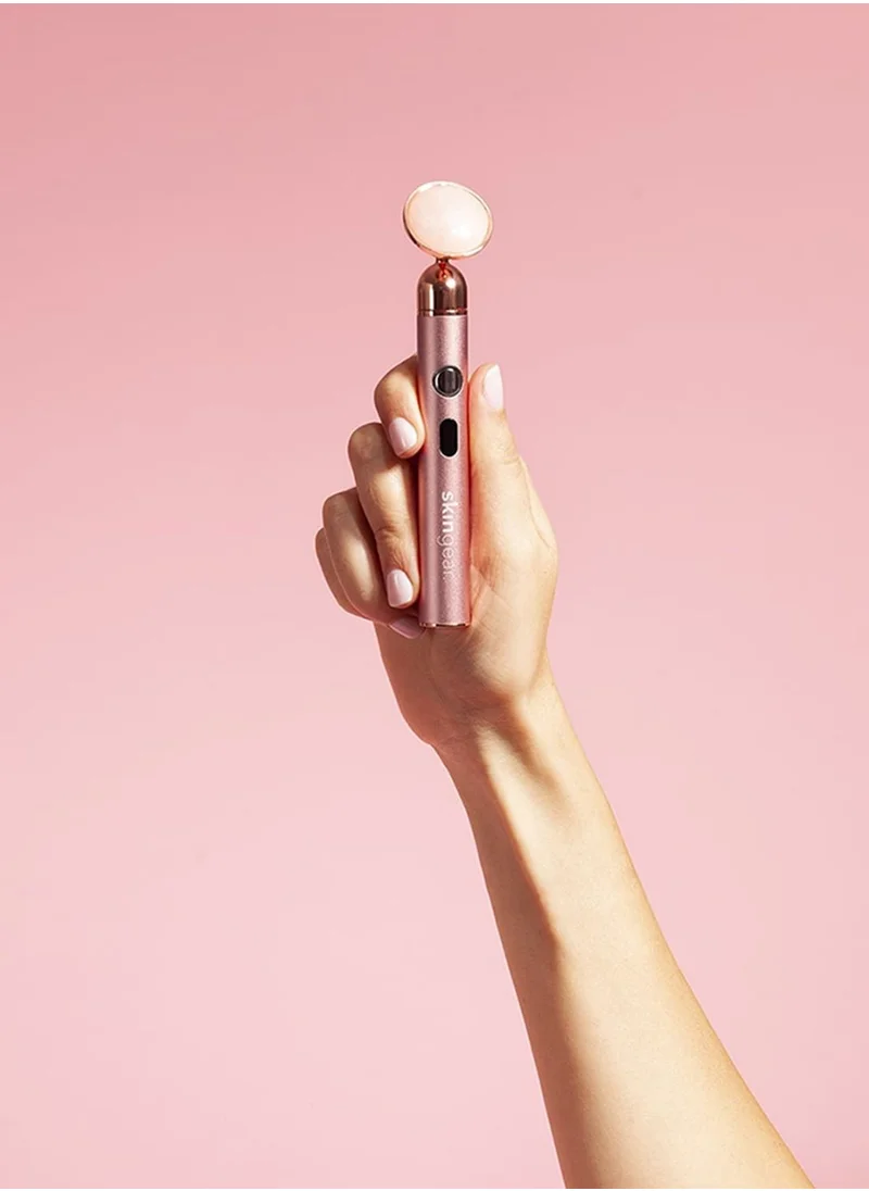 SkinGear Vibrating Rose Quartz Sculpting Roller