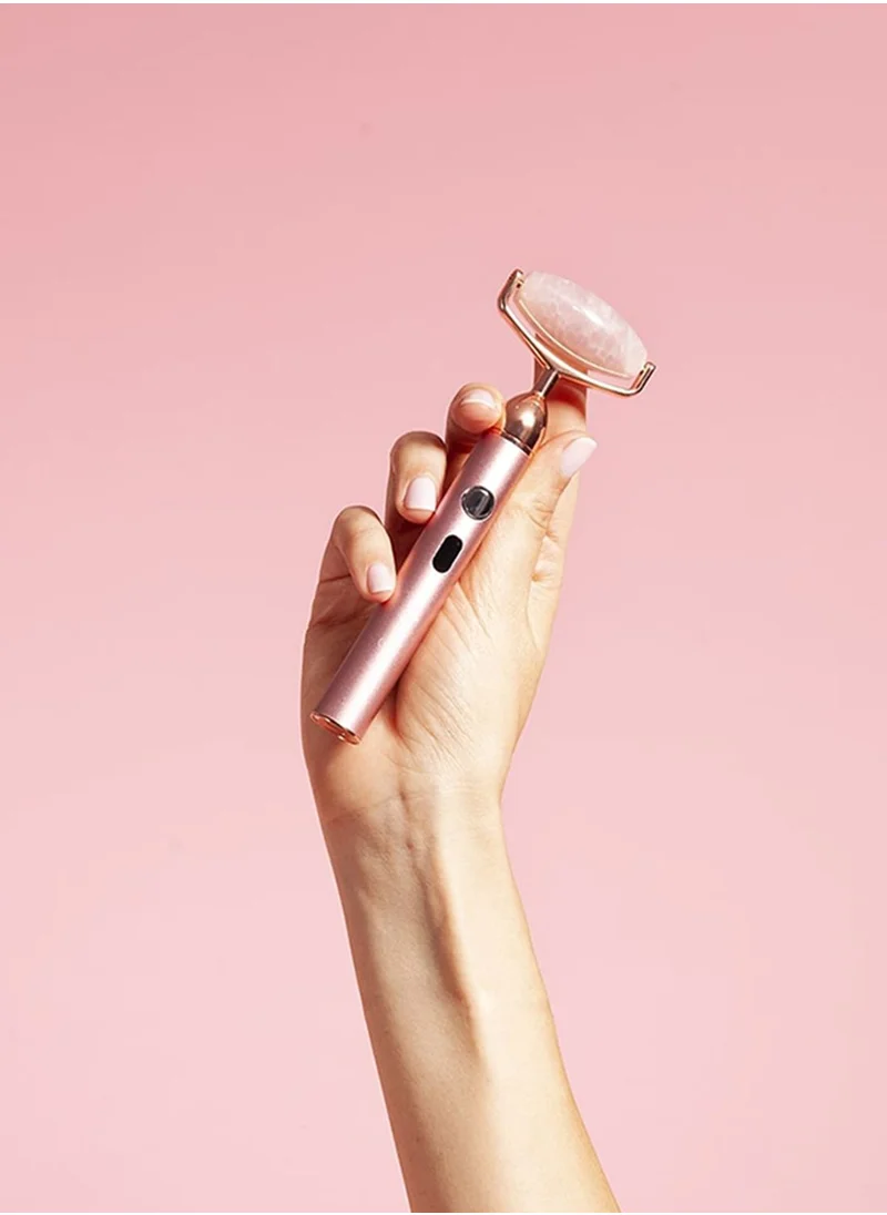 SkinGear Vibrating Rose Quartz Sculpting Roller