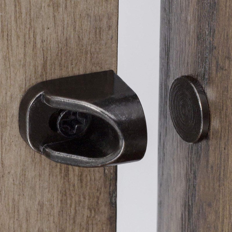 Keenkee 4 Set Magnetic Door Catch And Latch  Cabinet Magnets Hardware For Kitchen  Closet  Cupboard And Other Furniture Doors And Drawers Closer  Closure Closing  Black Tone Gun Metal Color - Image 1