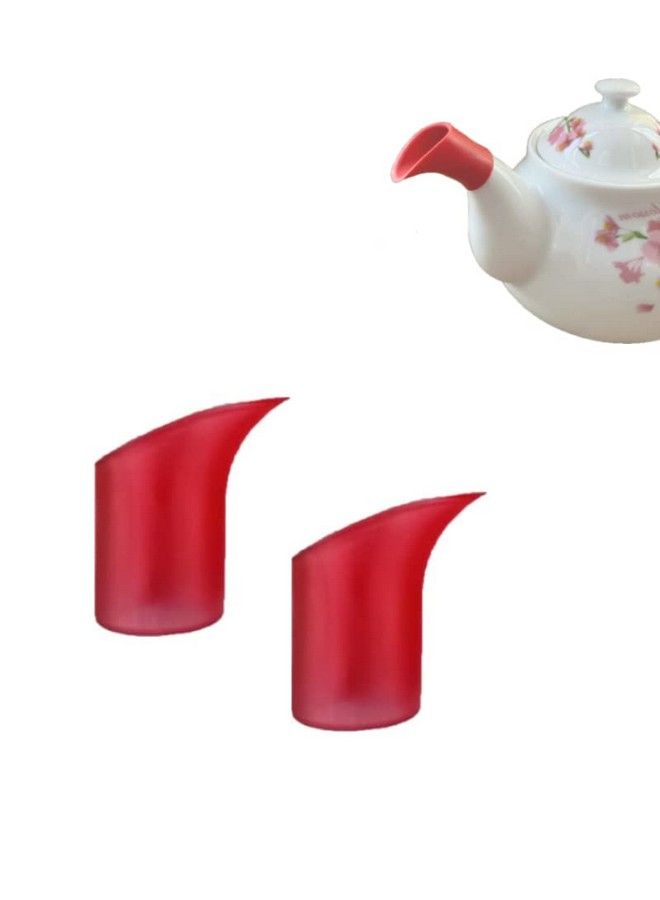 2Pcs Teapot Coffeepot Spout Cover Sleeve Leakproof Dripproof Silicone Spout Pourer - Image 2