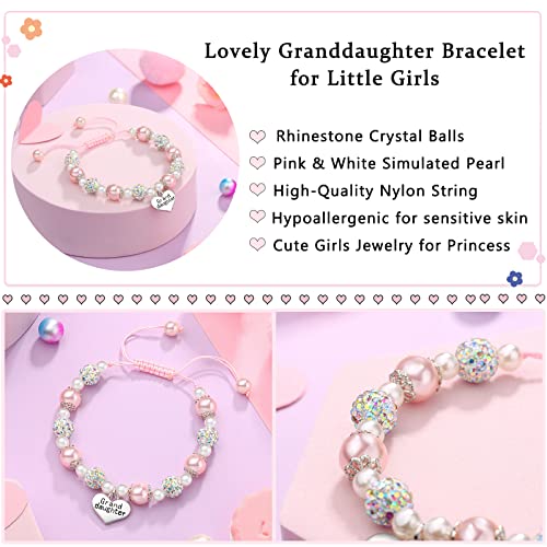 UNGENT THEM Granddaughter Gifts from Grandma Little Girls Bracelets Kids Jewelry 8 12 10 6 5 7 9 11 Year Old Birthday Valentines Christmas Stocking Stuffers for Kid Girl Tween Grandkids - Image 5