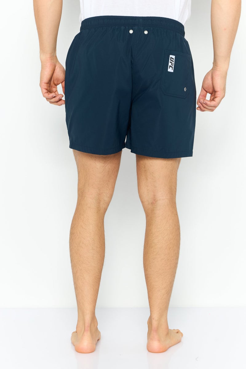 Ufc Men Brand Logo Board Shorts, Navy - Image 2