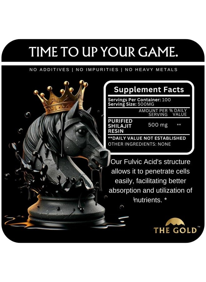 THE GOLD Shilajit Resin | Shilajit Pure Himalayan Organic Shilajit for Men & for Women Lab Test in USA Grade A+ All Natural Dietary Supplement with Fulvic Acid + Trace Minerals | 50 Grams 100 Servings - Image 3