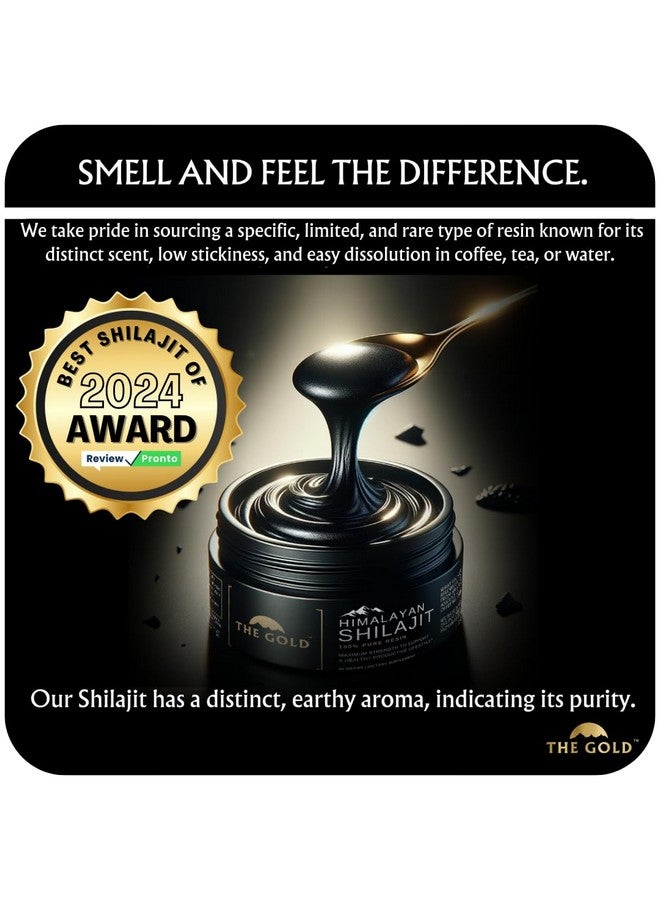THE GOLD Shilajit Resin | Shilajit Pure Himalayan Organic Shilajit for Men & for Women Lab Test in USA Grade A+ All Natural Dietary Supplement with Fulvic Acid + Trace Minerals | 50 Grams 100 Servings - Image 4