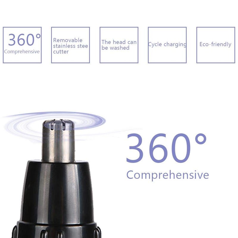 klarako Nose Hair Trimmer, Professional Usb Rechargeable Trimmer For Men And Women,Wet/Dry, Px7 Nose Trimmer Men For Nose & Ear Hair Trimmers Waterproof, Mute Motor(01) - Image 5
