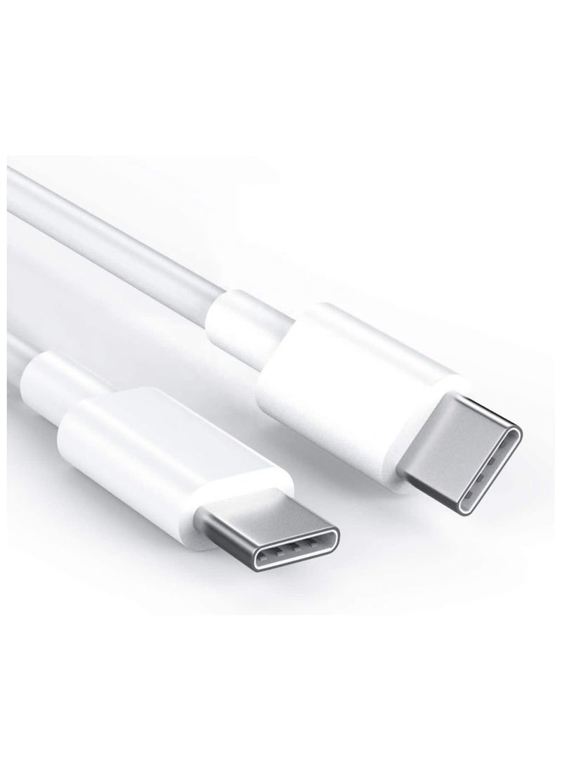 MMG - Power Flow USB C Cable 60W, USB-C to USB-C Cable  2 meter, USB C Charger Cable for iPhone 15, Mac Book Pro 2020, iPad Pro 2020, Switch, Samsung Galaxy S20 Plus S9 S8 Plus, Pixel, Laptops and lot more - Image 1