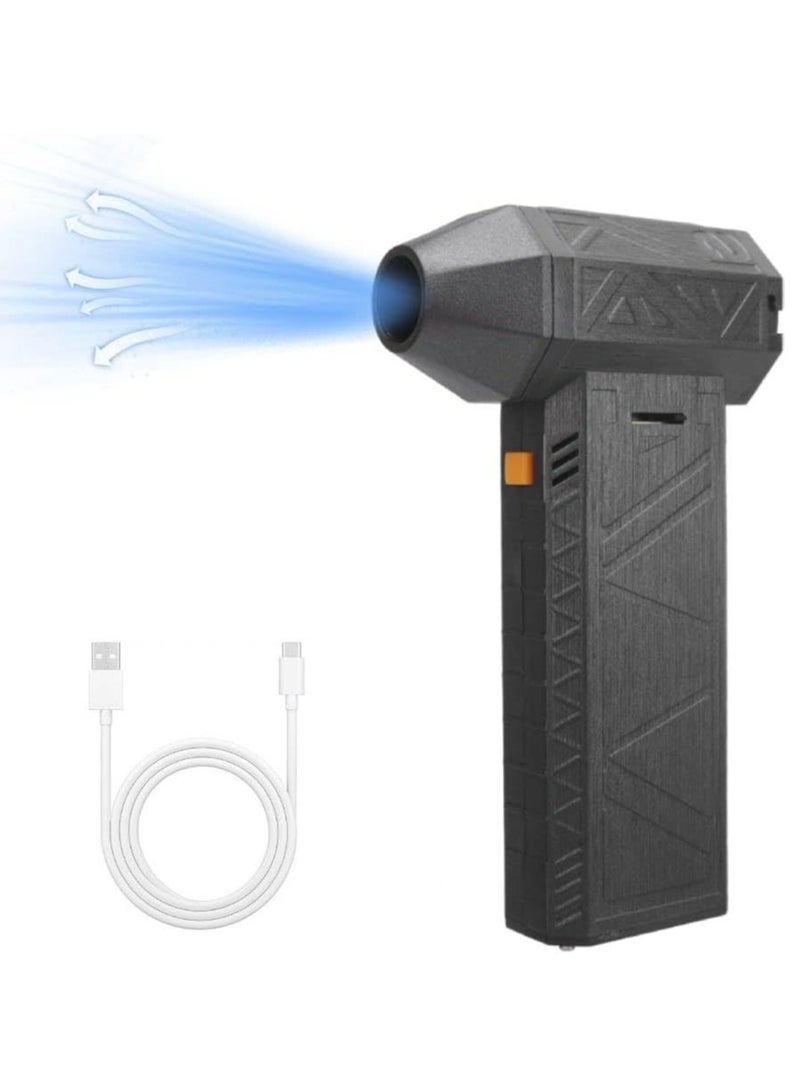 فلاي رود منفاخ هواء صغير، منفاخ هواء نفاثة صغير محمول بسرعة 130000 دورة في الدقيقة، مروحة نفاثة فائقة السرعة بسرعات قابلة للتعديل وقابلة لإعادة الشحن، مجفف هواء سيارة لاسلكي مع بطارية كبيرة، وشحن سريع من النوع C - Image 1