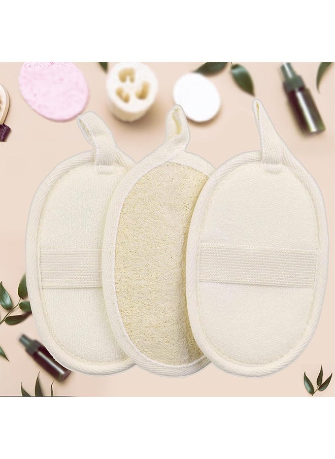 HY - 3 Pack Loofah Sponge Exfoliating Body Scrubber - Natural Luffa Bath Sponge Body Scrubbers for Use in Shower Exfoliator for Women Men SPA Shower,Body Loofah Back Scrubber for Washing - Image 1