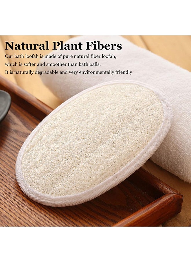 HY - 3 Pack Loofah Sponge Exfoliating Body Scrubber - Natural Luffa Bath Sponge Body Scrubbers for Use in Shower Exfoliator for Women Men SPA Shower,Body Loofah Back Scrubber for Washing - Image 1