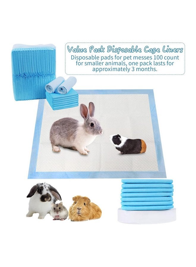 Hamiledyi Rabbit Pee Pads Disposable Cage Liners Leak-Proof Super Absorbent Pet Toilet/Potty Training Pad for Puppy Guinea Pigs Hedgehog Hamsters Chinchillas and Other Small Pets (20PCS ) - Image 4