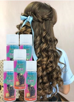 5 Pieces Hair Color Spray Brown