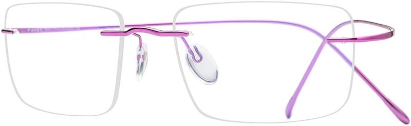 FONEX Titanium Glasses Frame,Rimless Frameless Optical Eyewear Eyeglasses for Men and Women F85634 - Image 4