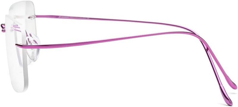 FONEX Titanium Glasses Frame,Rimless Frameless Optical Eyewear Eyeglasses for Men and Women F85634 - Image 5